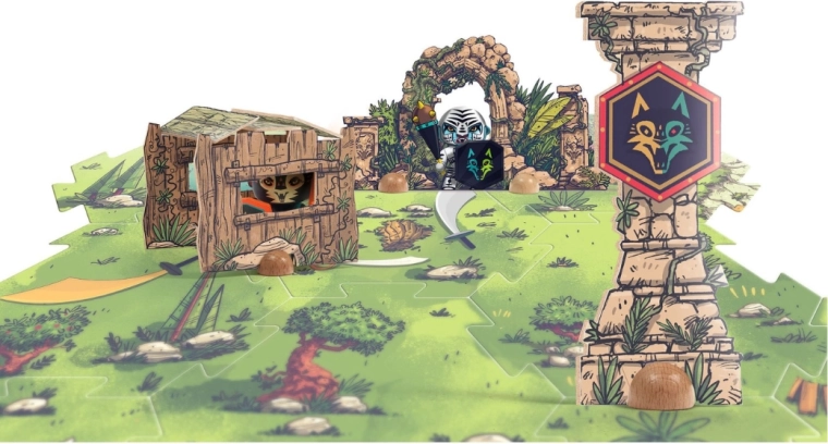 Boeiende avontuurlijke illustraties