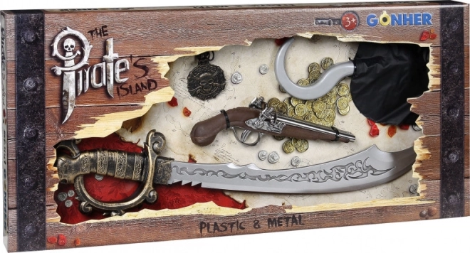 Piraten set met machete Gonher