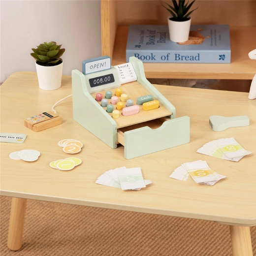 Tiroir coulissant et boutons colorés