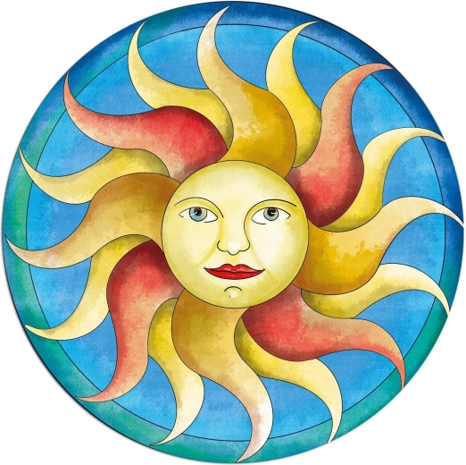 Round Puzzle CURIOSI Picoli Sun 33 Pieces