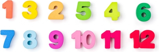 Uitneembare cijfers en vormenmatch