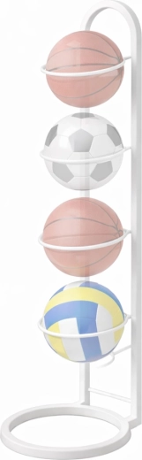 Space-saving vertical design for 4 balls