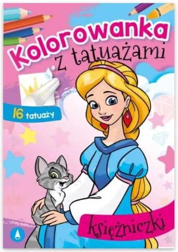 Coloring Book with Tattoos – Princesses