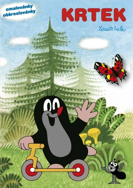 Coloring Book Mole Tracing A5