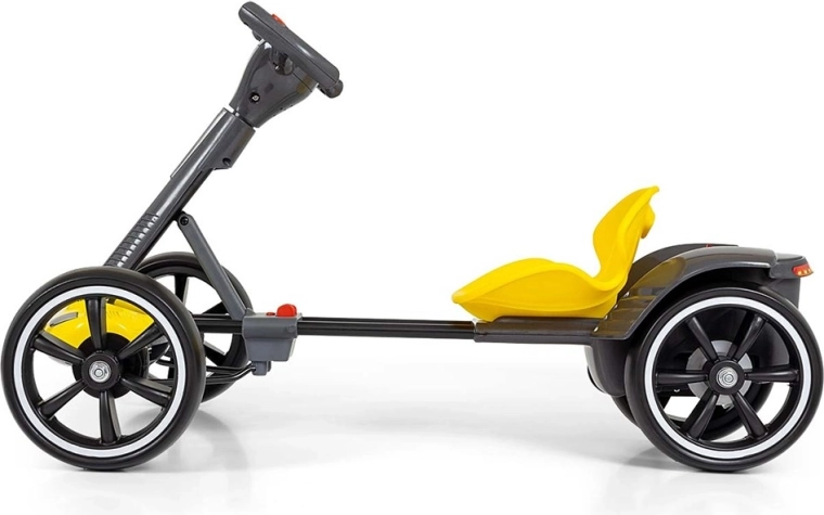 Quiet EVA wheels and a stable four-wheel design