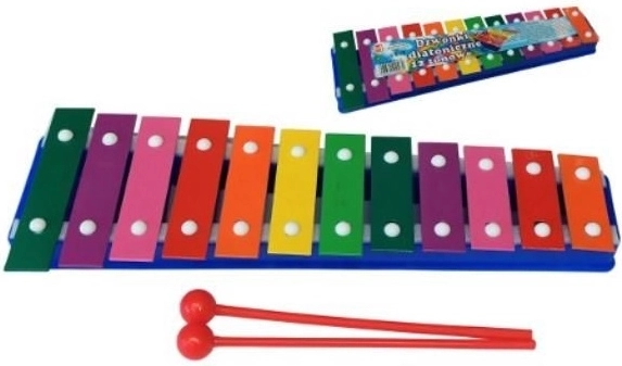 Colorful children's xylophone (glockenspiel) – 12 tones