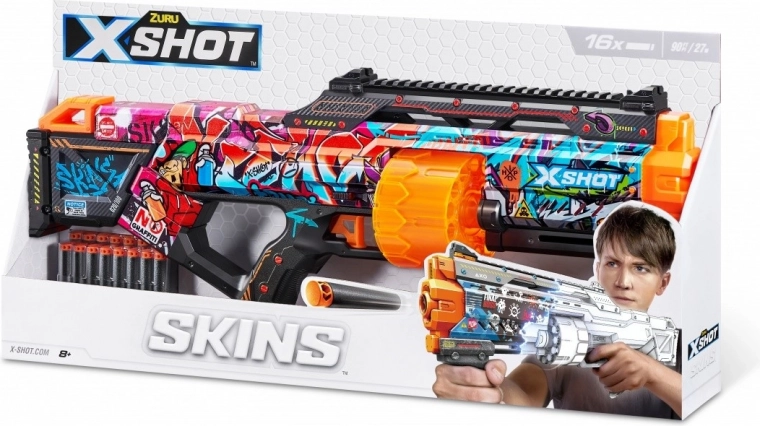 ZURU X-Shot Skins Last Stand Graffiti foam blaster (16 darts)