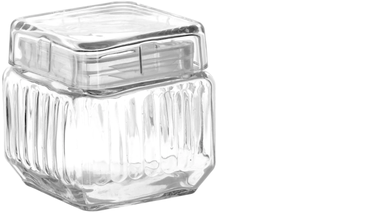 Glasvorratsdose quadratisch 0,8 l mit Glasdeckel