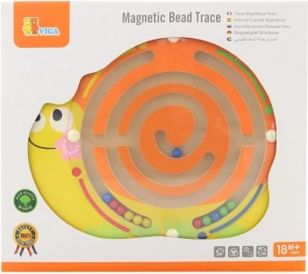 Wooden Magnetic Snail Maze