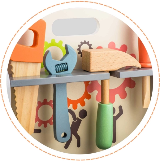 Jeu complet d’outils en bois toujours à portée de main
