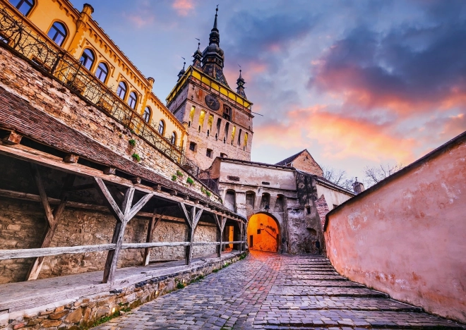 Puzzel Klokkentoren Sighișoara Roemenië 1000 stukjes