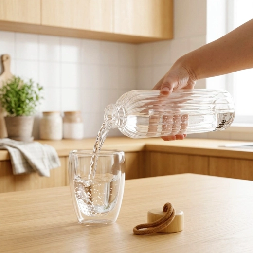 Verre borosilicate résistant, adapté aussi aux boissons chaudes