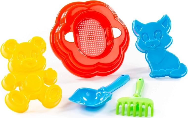 Pelle et râteau pour constructions créatives