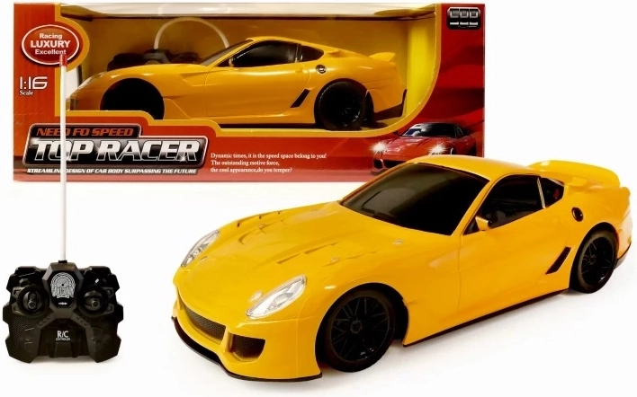 Top Racer op afstand bestuurbare auto geel