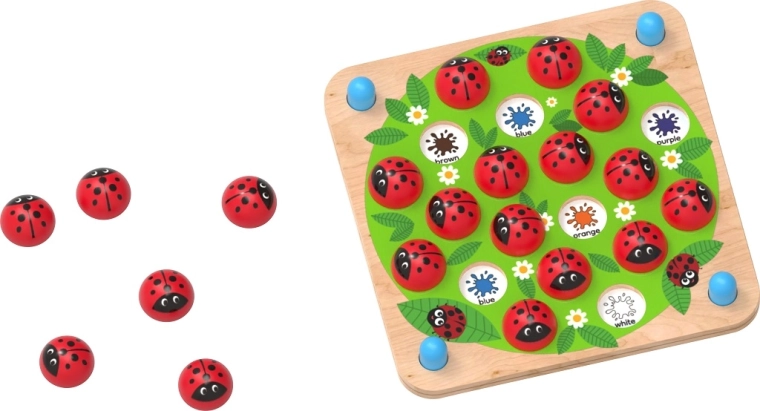 Multi-mémo en bois 3D coccinelles