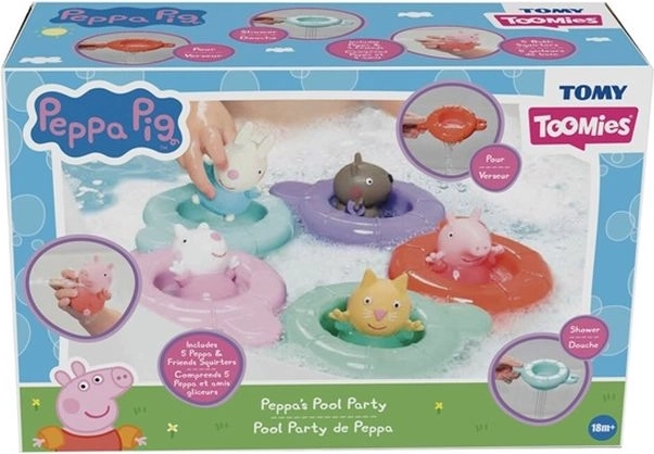 Tomy Peppa Pig badspeeltje met drijvende ringen en fontein