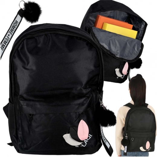 Black school backpack for youth