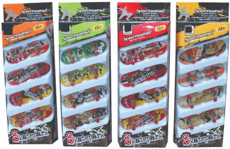 Skatepark multipack of fingerboards (4 pcs)