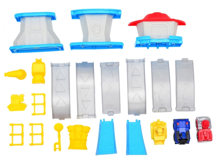 Kleurige onderdelen en eenvoudige montage