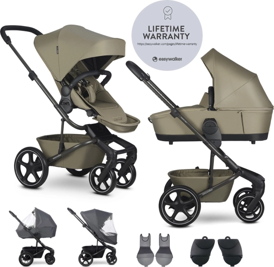 Easywalker Harvey NXT XL set – 2-in-1 stroller Moss Green