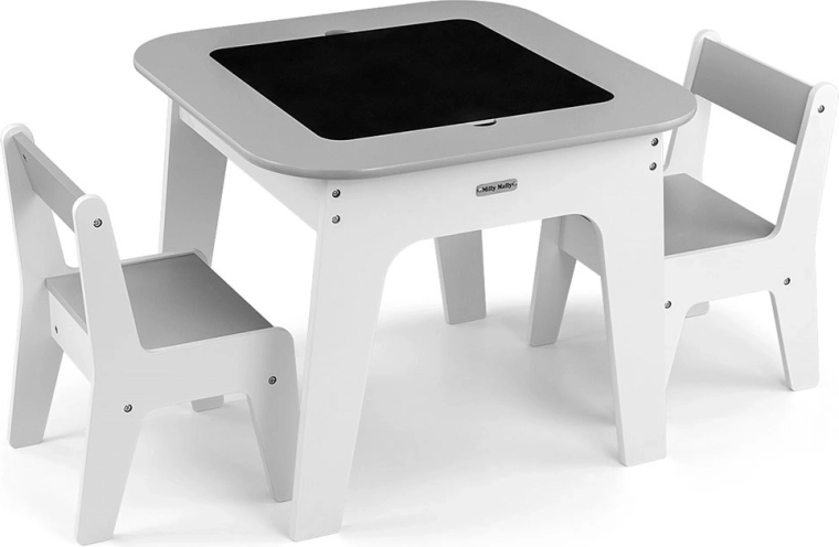 Children's table and chairs MILLY MALLY Olaf Grey