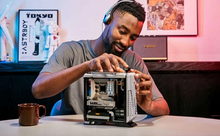 Realistische componenten zoals in een echte pc