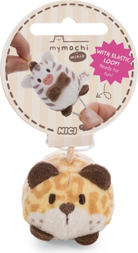 Nici MyMochi plush keychain Leopard Ichiro 5 cm (lying down)