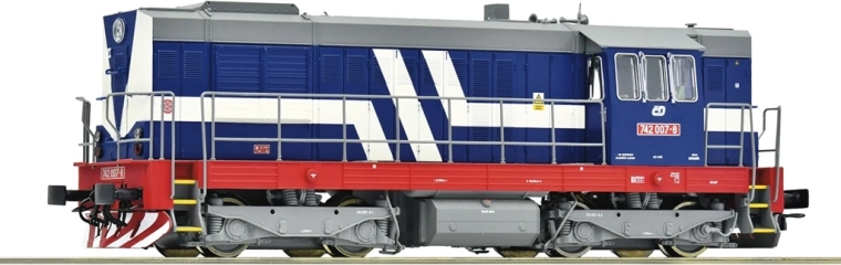 Roco diesel locomotive ČD 742 007-8 “Kocour” H0, digital with sound