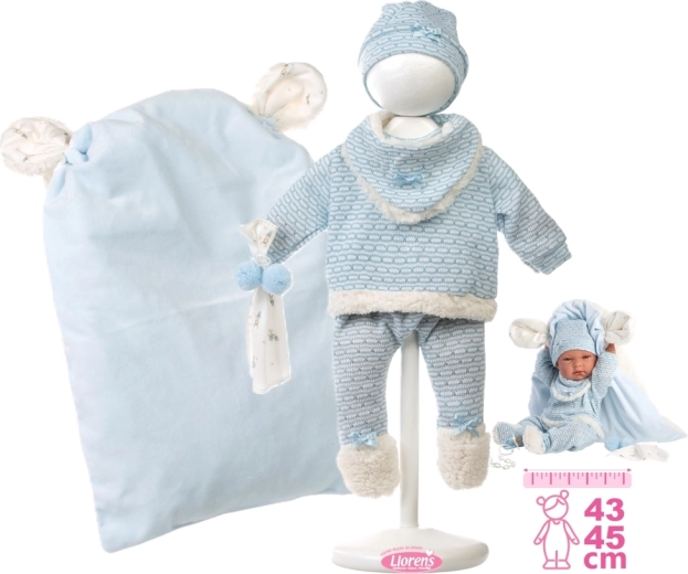 Outfit for New Born Baby Doll 40–42 cm with Accessories – 5-Piece Set