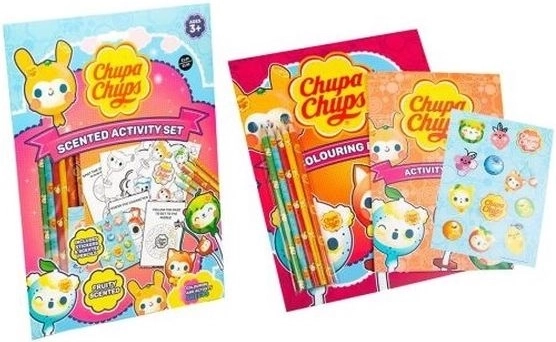 Chupa Chups scented coloring book with stickers and crayons