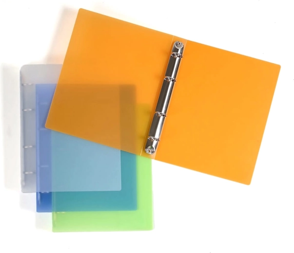 A5 Polypropylene Binder with 4 Rings – Green