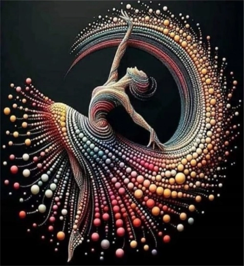 Diamond painting Parel-danseres 30 × 40 cm