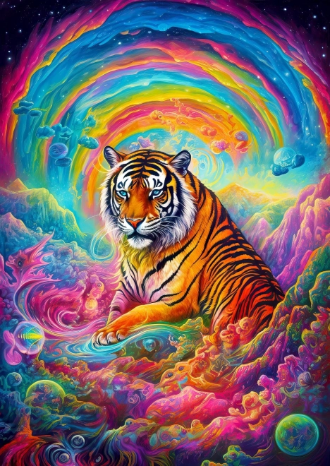 Puzzle Là où règnent les tigres 1000 pièces