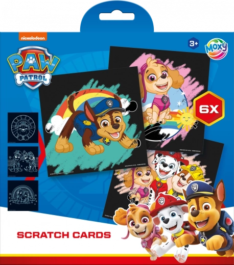 Krasplaatjes Paw Patrol 6 stuks