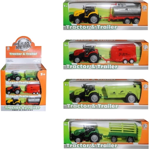 Tracteur avec remorque à propulsion à friction (à inertie)