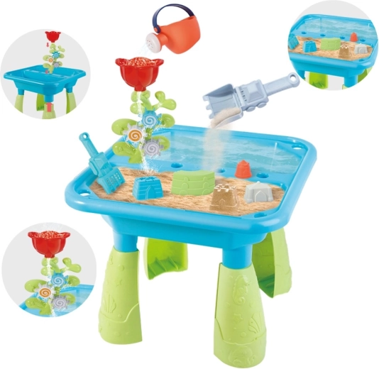 Table de jeu pour enfants avec eau et sable avec accessoires