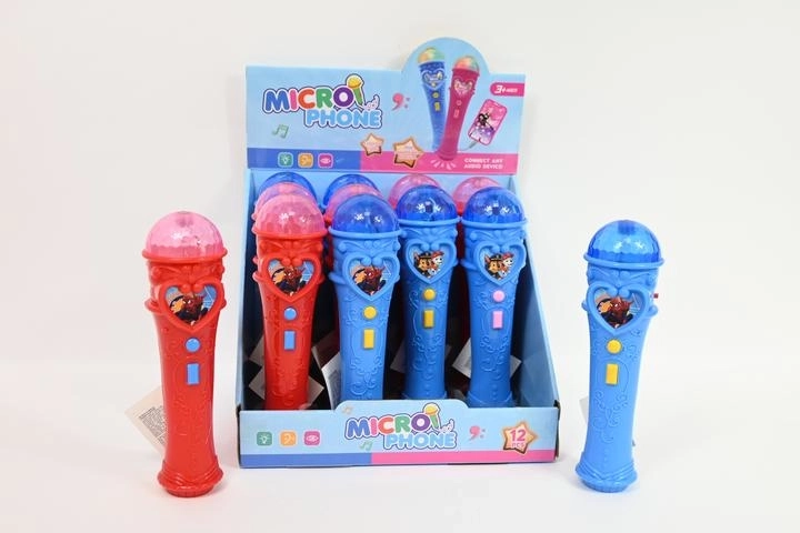 Microphone jouet avec effets lumineux et sonores 20,5 cm