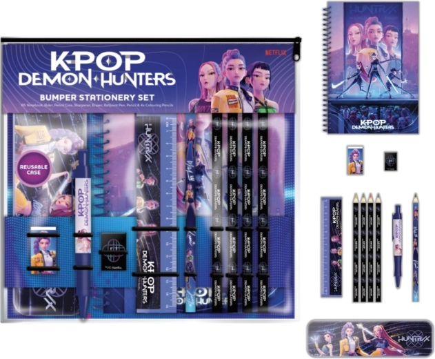 K-pop Demon Hunters grand set scolaire HUNTR/X