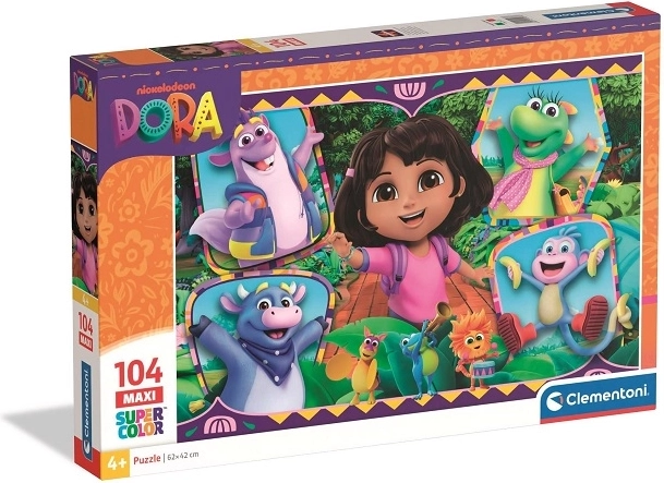 Clementoni maxi puzzel Dora – 104 stukjes