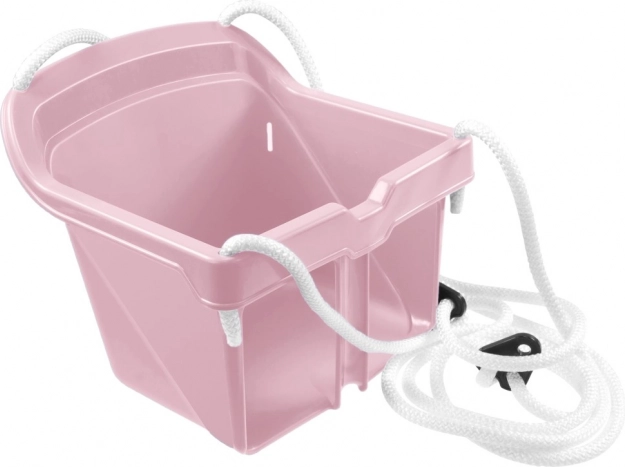 Kinder-Kunststoffschaukel mit Sicherheitsbügel, rosa