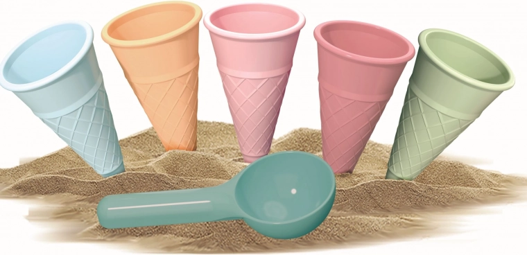 Androni Sand Molds – Ice Cream, 6-Piece Set