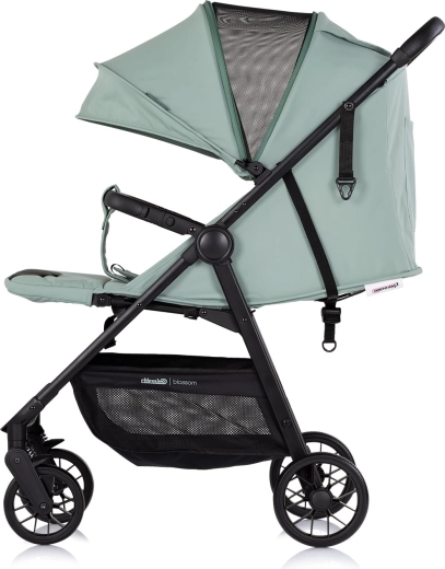 Extended canopy with mesh ventilation