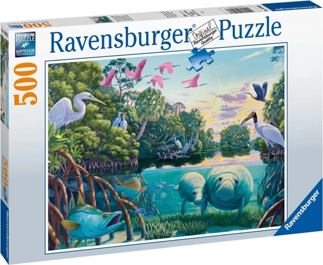 Ravensburger puzzel Momenten met zeekoeien 500 stukjes
