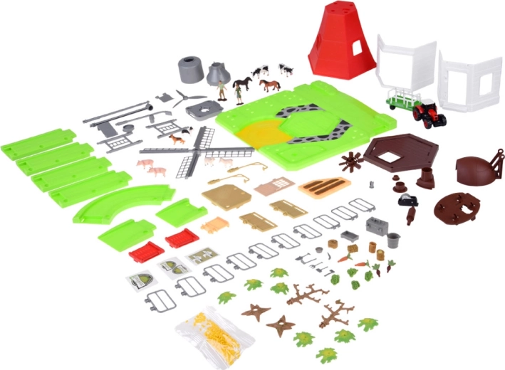 Tractor, silo, and rich accessories