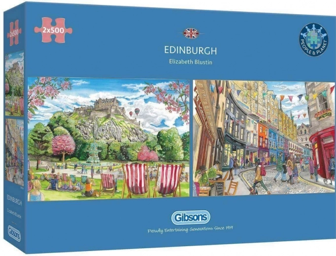 Gibsons puzzel Edinburgh 2×500 stukjes