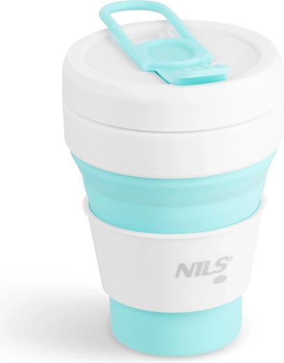 Collapsible silicone cup NILS Camp 355 ml mint