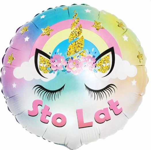 Pastel foil balloon Unicorn – Happy Birthday