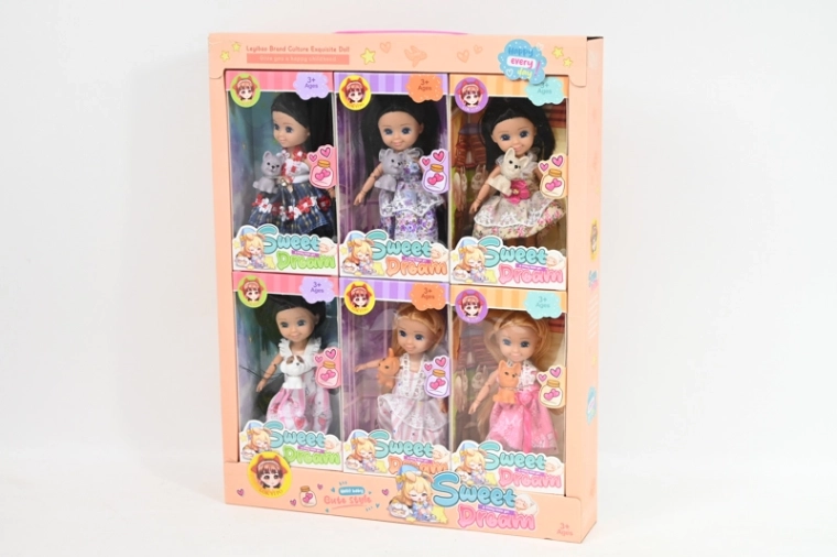 Poupée 15 cm avec sable (6 pcs en présentoir)