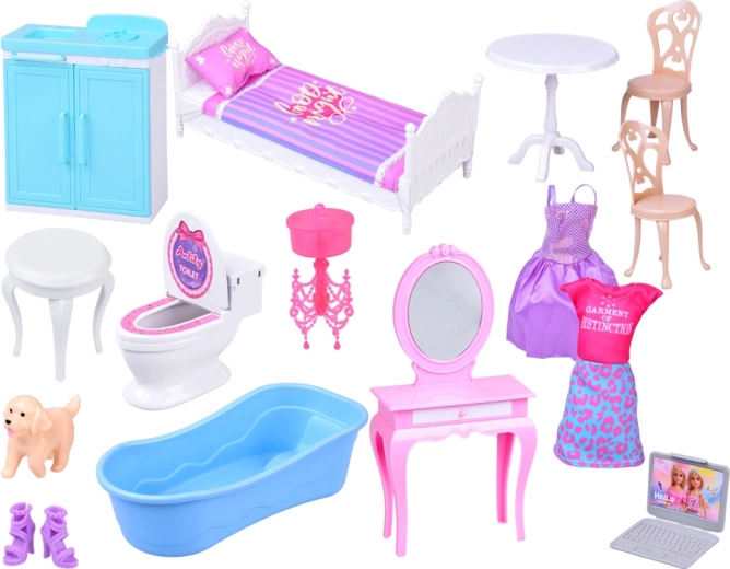 Koffertje met rijke accessoires