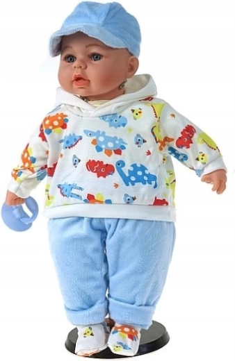 Speaks and sings in Polish when the tummy is pressed